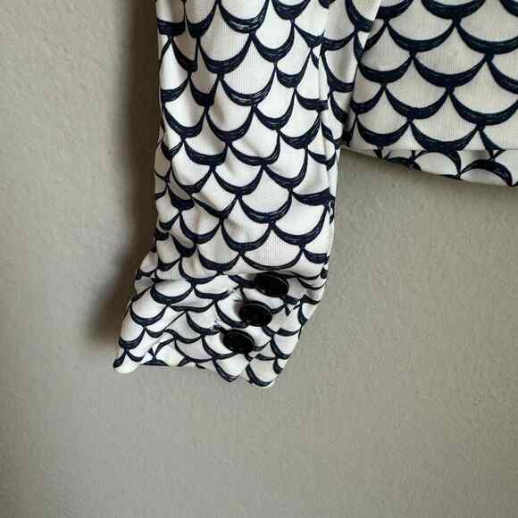 Tory Burch Hayley Scallop Blazer Single Button Pockets Nina Dobrev Women's XS - Picture 3 of 10